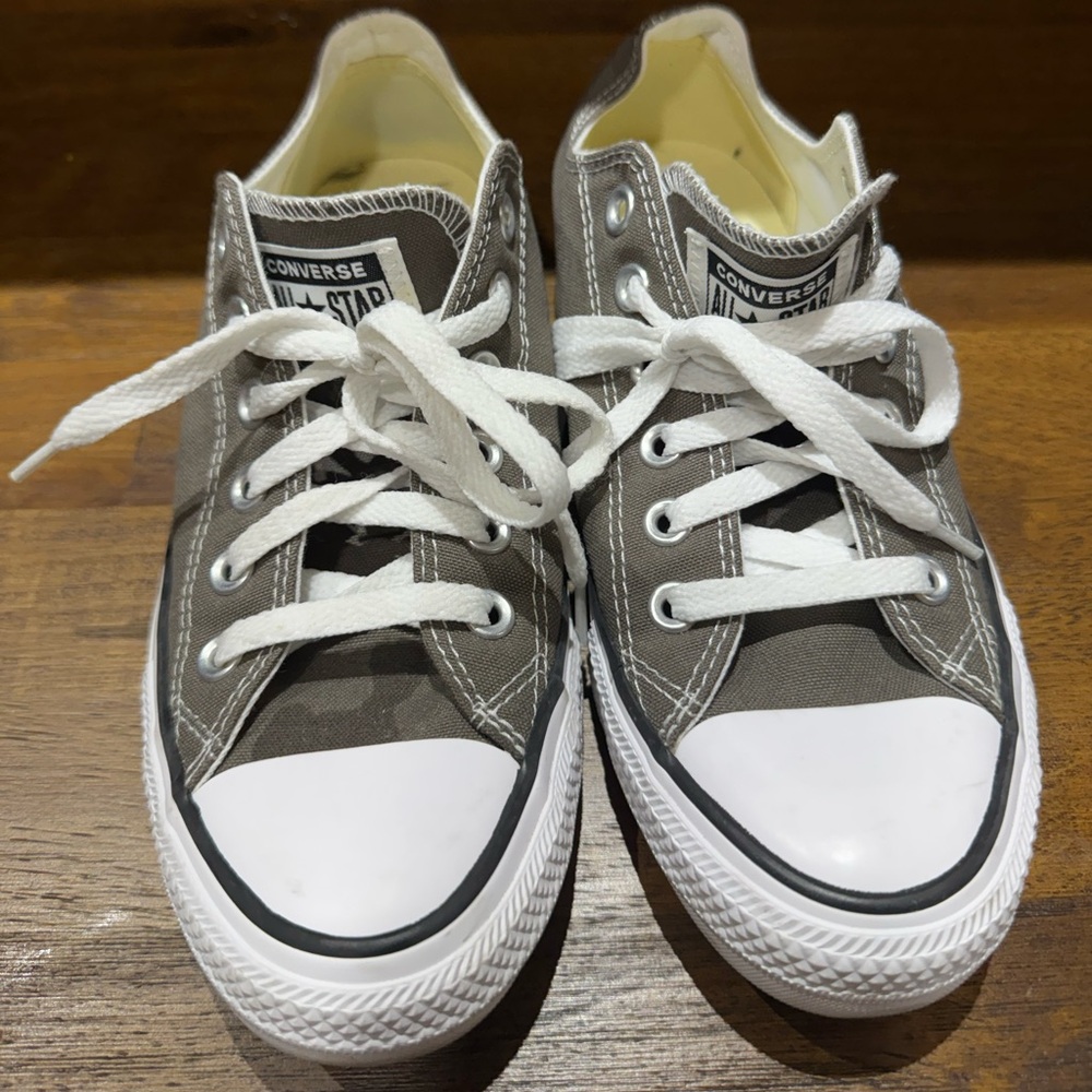 Unisex Converse All Star Gray and White Sneakers